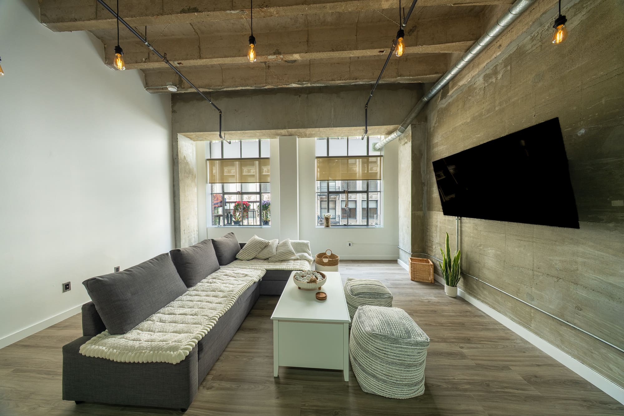 Open living and kitchen view
